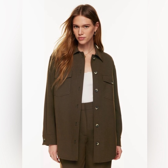 Aritzia mocha brown ganna jacket sz xxs worn once - Picture 10 of 10